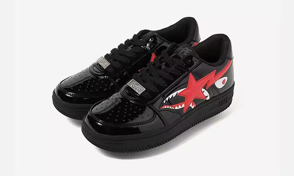 A Bathing Ape Bape Sta Low Shark Noir