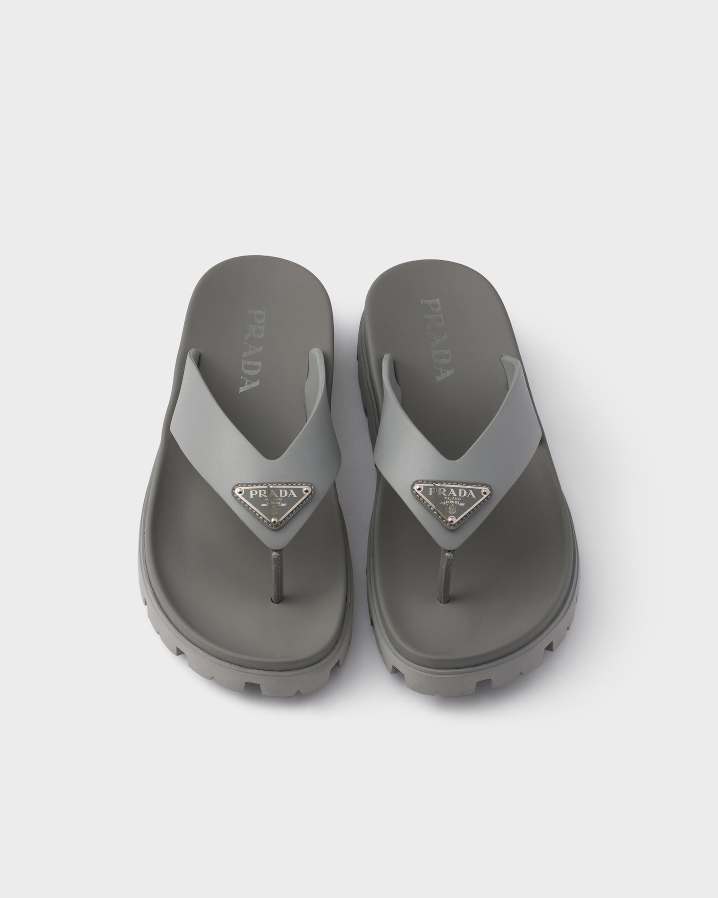 Prada Rubber Thong Sandals