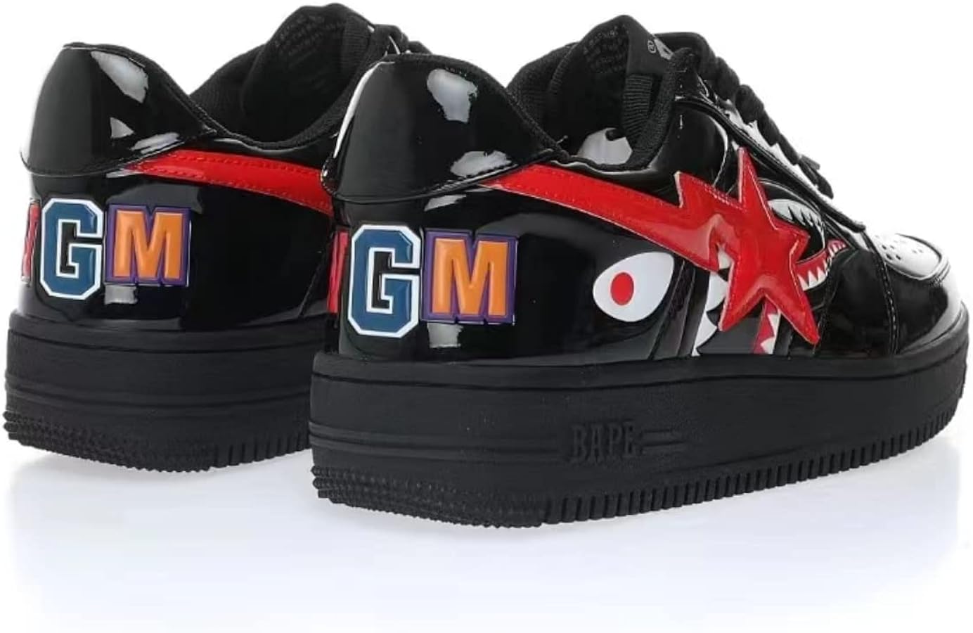 A Bathing Ape Bape Sta Low Shark Noir